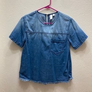 Denim top sz XS